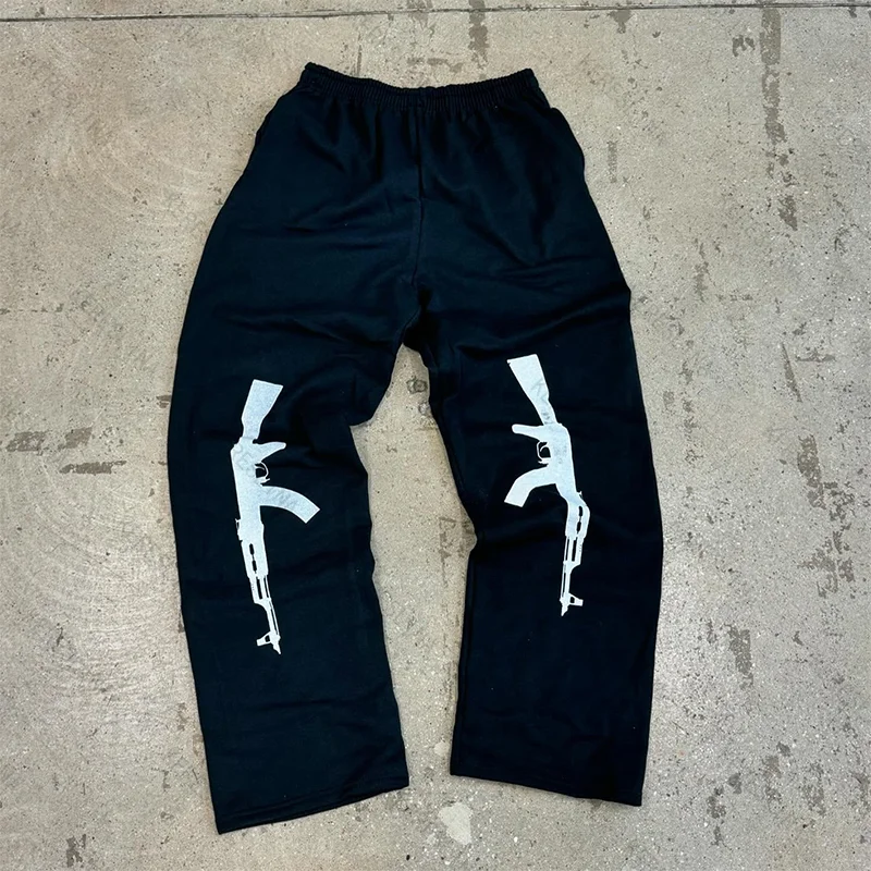 

European and American Hip Hop punk high street vintage casual pants streetwear trendy fashionable comfortable and versatile pant