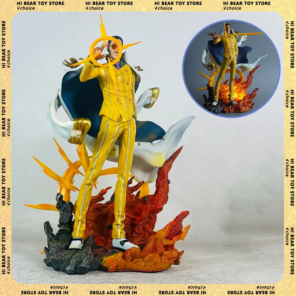 

One Piece Figure Borsalino Figures Luminescent Anime Figurine 27cm Pvc Statue Model Collection Room Decoration Toy Kids Gifts