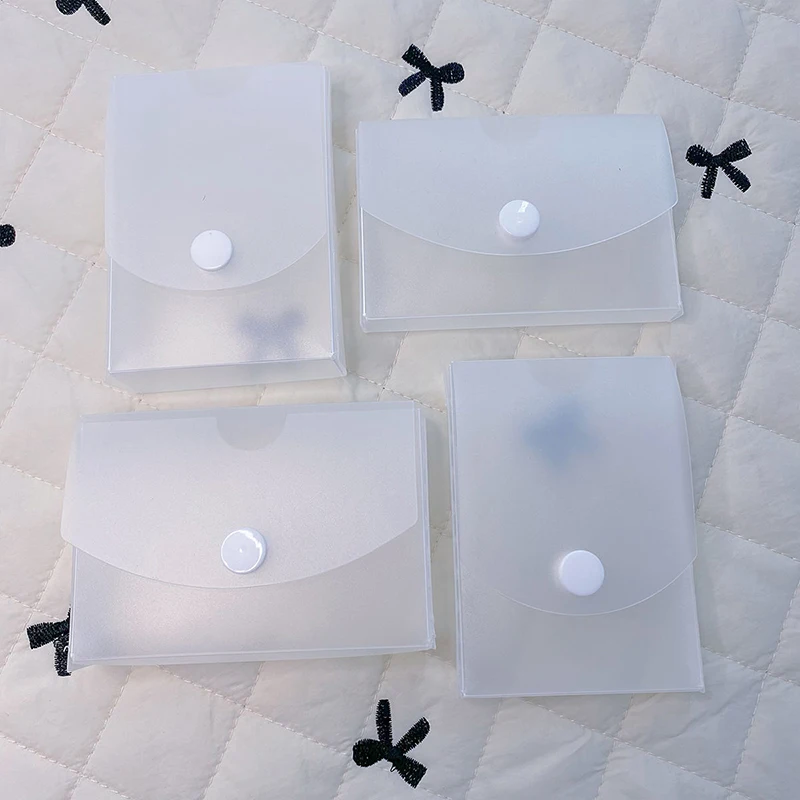 Portable Mini A8 Storage Box Transparent Pocket Storage Box Large Capacity Photocard Storage Box Dustproof Photo Card Organizer