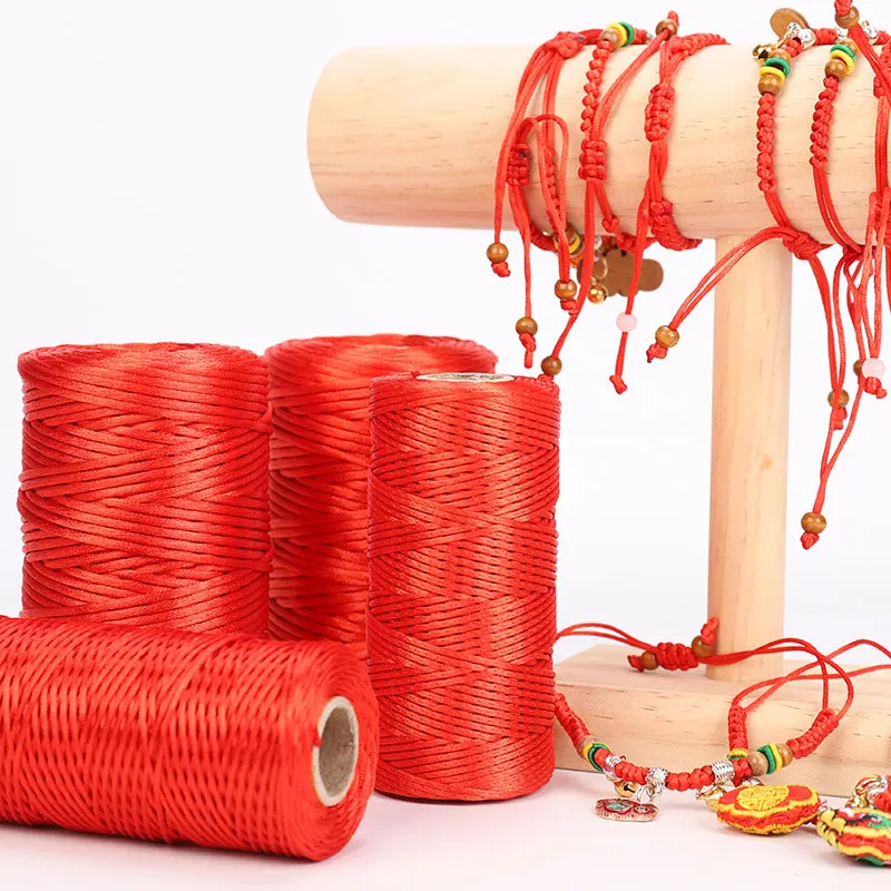 

2mm 10meters Macrame Cords Beading Braided Thread String for Bracelets Chinese Knotting Necklaces DIY Jewelry Making