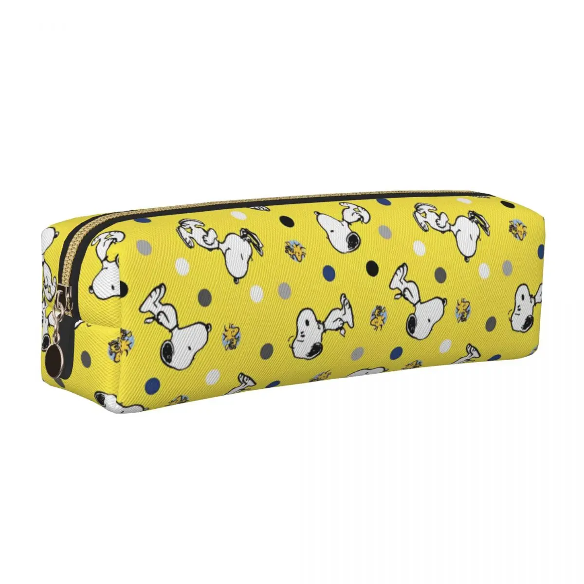 

Yellow Snoopy Woodstock Pencil Case Cartoon Pen Box Bags Student Large Storage School Supplies Zipper Pencilcases