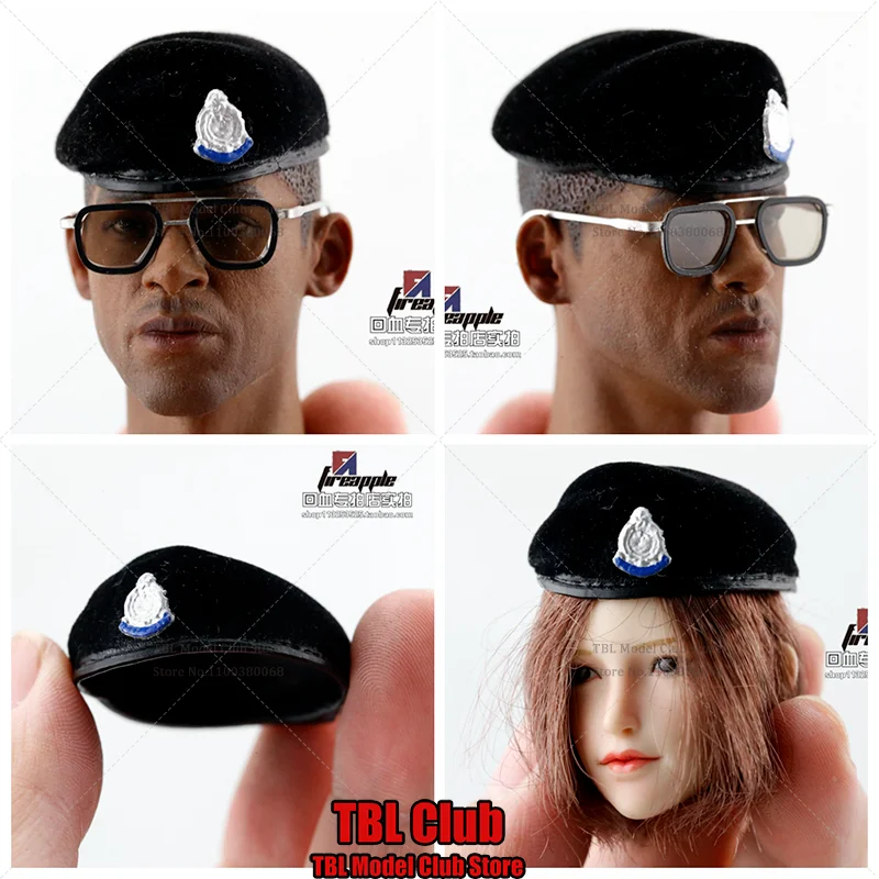 In Magazzino 1/6 Bilancia Accessorio Femminile/Maschio Berretto di Velluto Brimless Morbido Cappello Militare Standard Per 12 pollici Action Figure Soldato