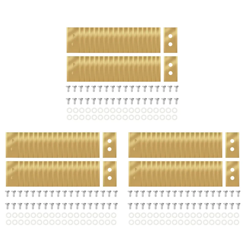 

N04R 108 шт. сменные лезвия, совместимые с Mammotion Luba и Yuka всех серий, титановые сменные лезвия для роботизированных газонокосилок