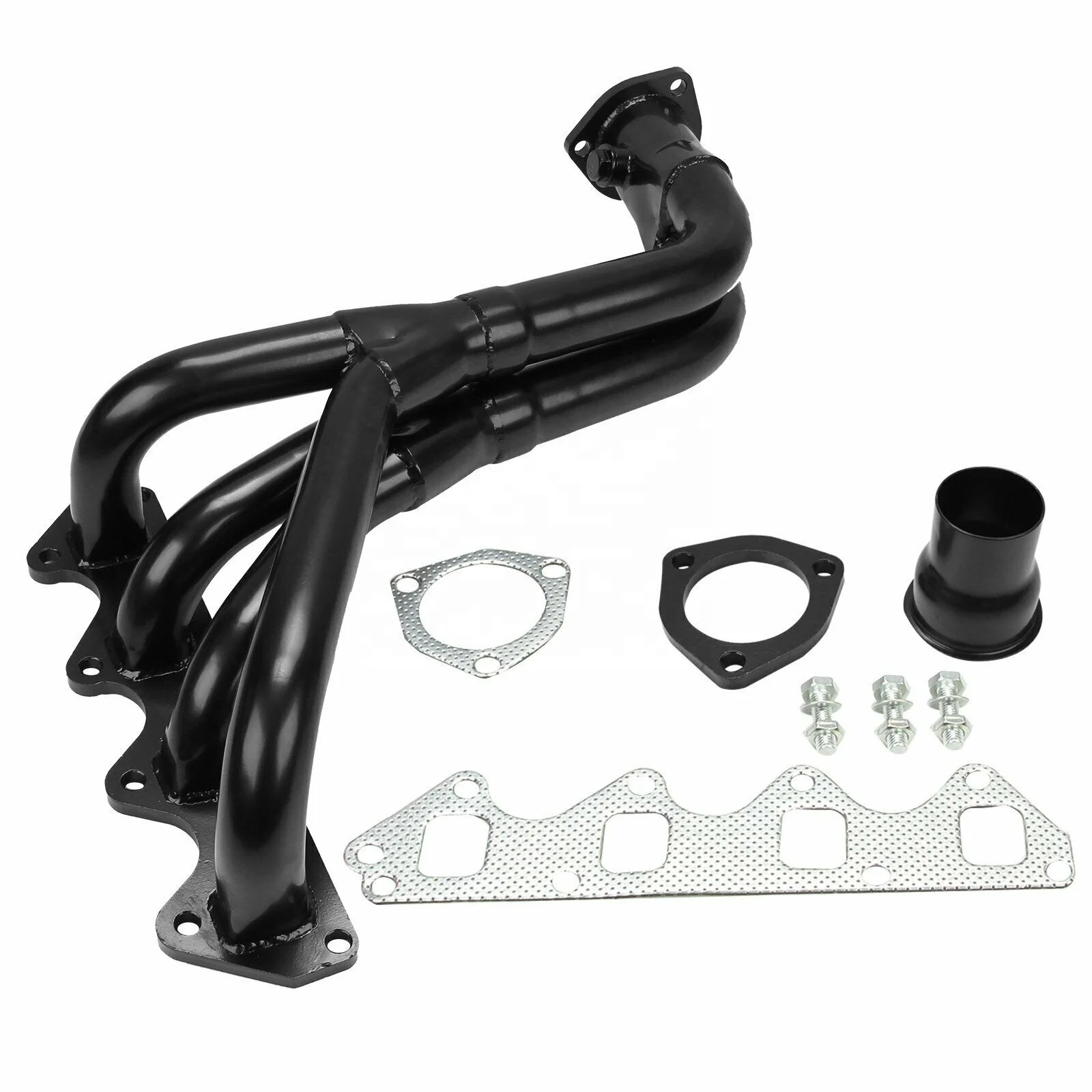 

For Suzuki Samurai & Geo Tracker 1.3L 1.6L L4 Stainless Manifold Header Black