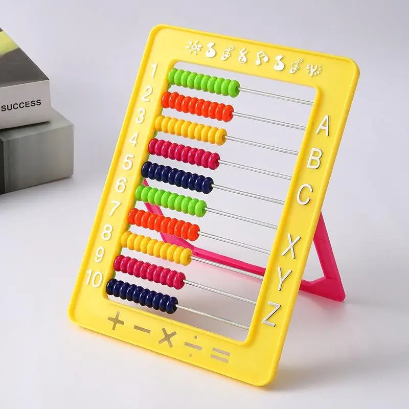 Ábaco de 100 contas para aprendizagem de matemática Montessori; Um brinquedo educativo clássico e presente ideal para crianças pré-escolares