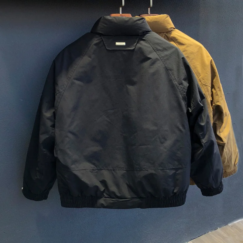 Winter men's warm down jacket is fashionable, versatile, casual, simple, trendy, high-end outdoor cold resistant clothing