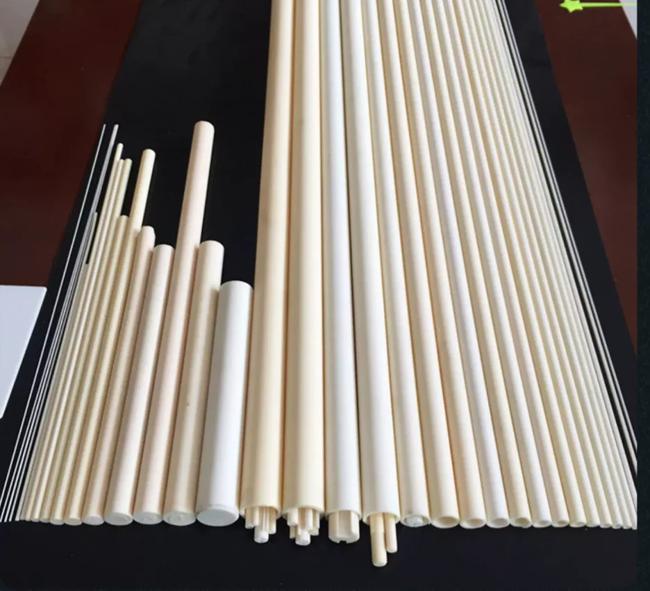 5PCS 99% Alumina Ceramic Tube, 100mm Single-Hole Corundum Ceramic Tube, High Temperature Wear Resistant