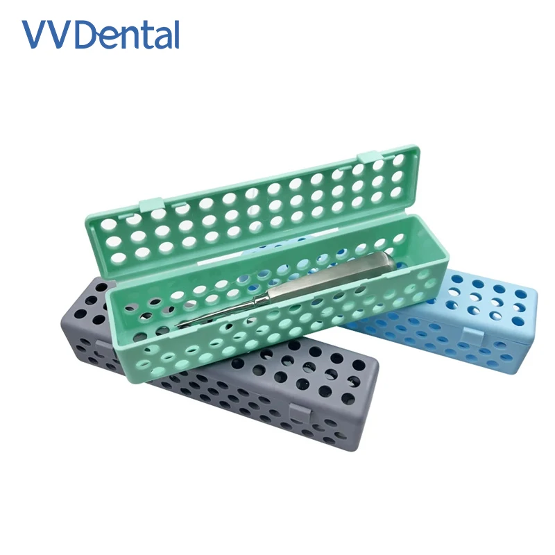 

3pc Dental Surgical Instrument Sterilization Box Autoclavable Tools Container Suitable for Dentist Extraction Forceps Pliers