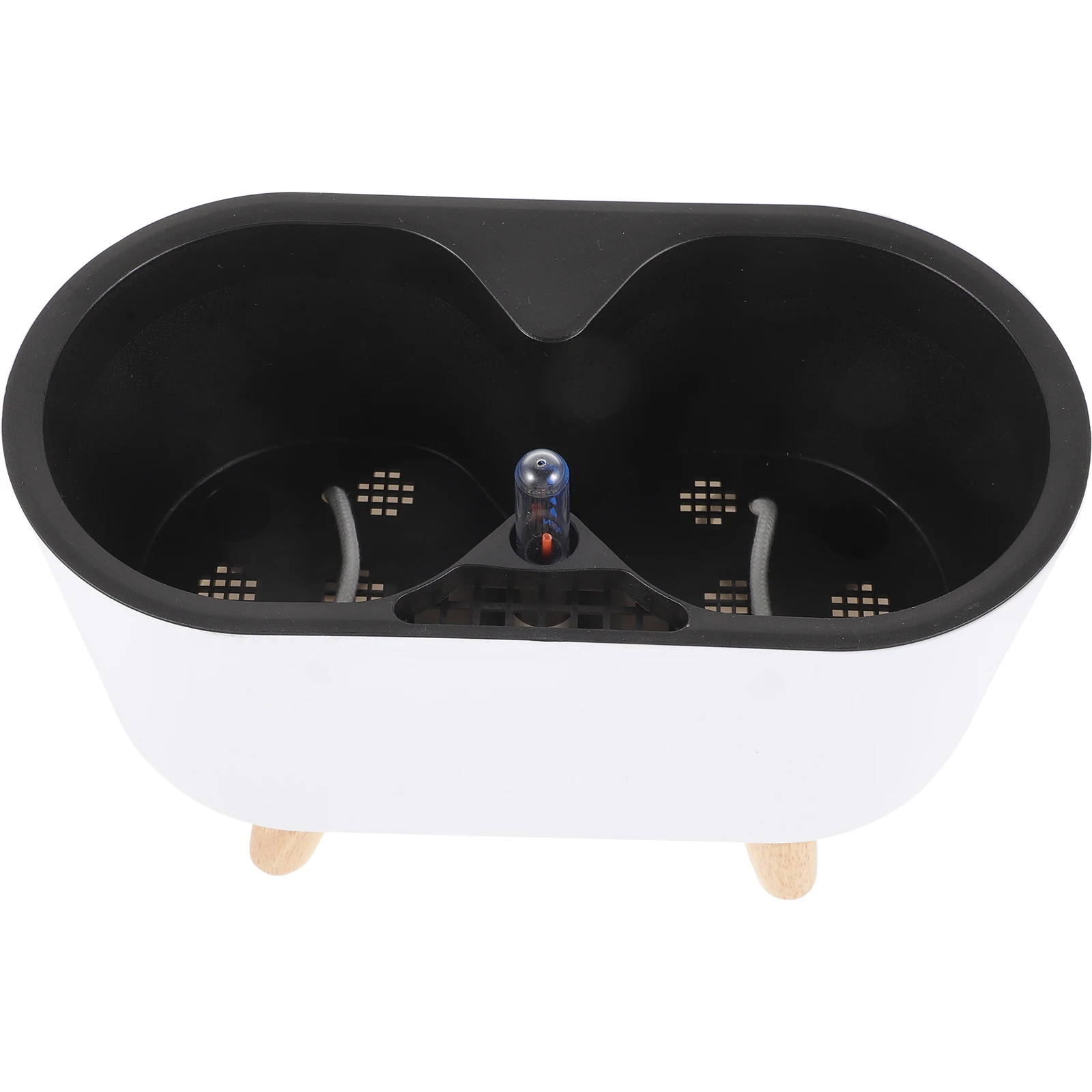 

Smart Flowerpot Self Watering Pots White Color Office Living Room Balcony Plastic Planter Container With Water Level Indicator