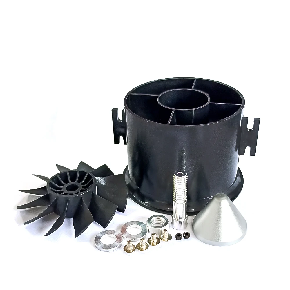 Wentylator kanałowy 12-łopatkowy 70mm EDF z silnikiem bezszczotkowym QX-MOTOR 1800KV 2600KV, kompatybilny z ESC 4S/6S 60A 80A do samolotów RC Jet Par