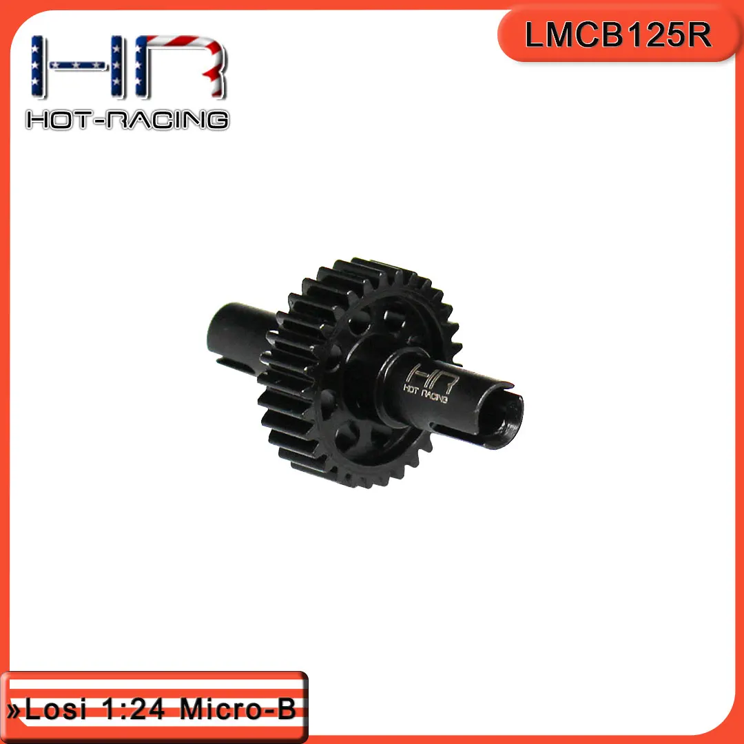Hot Racing HR Unibody HD Steel Differential Locker Spool LMCB125R Rear Only Max Traction for Losi Micro-B & Micro-T​