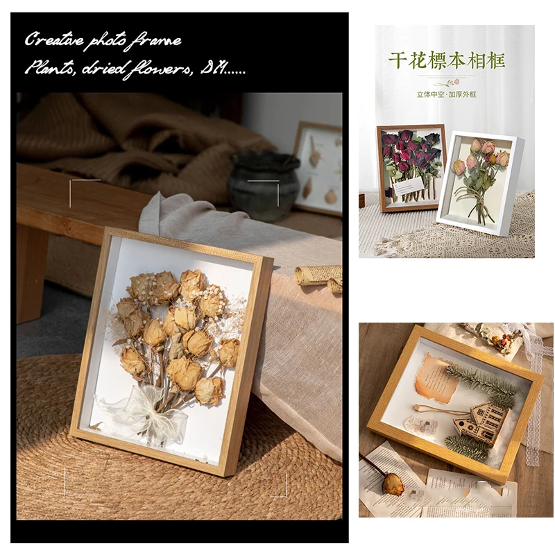 스테레오 홀로우 3cm 솔리드 우드 DIY 3D 드라이 - Pressed Flower Frame 리뷰 및 가격
