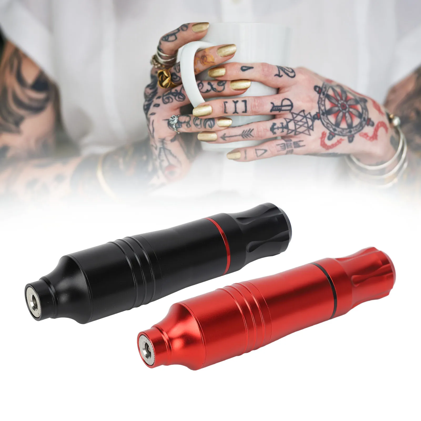 

Tattoo Machine Pen Set Mini Power Supply Cartridges Needles Rotary Tattoo Pen Kit 95‑ Tattoo Power Supply