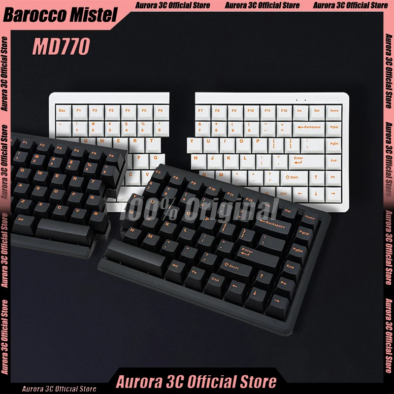 Barocco Mistel Md770 Split Mechanical Keyboard Wireless Keyboard Gaming Office Rgb Keyboard Win/Mac Dual System Compatible Gift