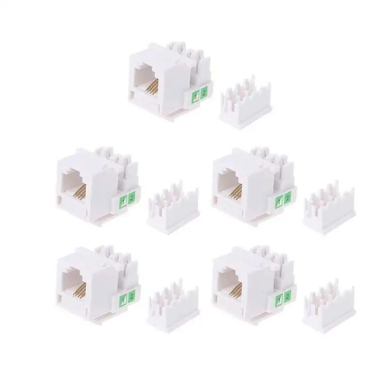 652F 5X Telephone Module RJ11 Connector 4-wire Cable Adapter CAT3 Telecom Voice
