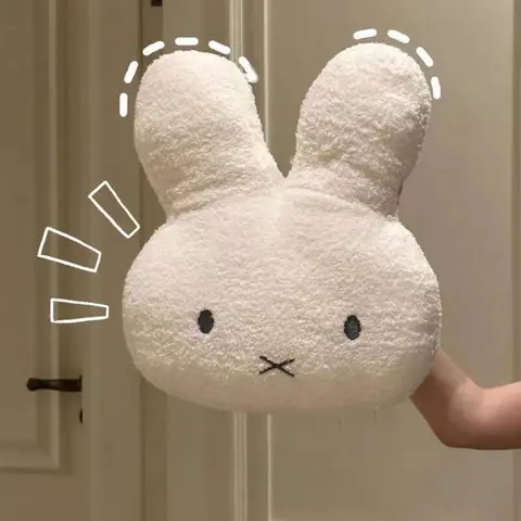 Kawaii Miffy Söt Plyschkudde Tecknad Kanin Lägg Bomull Högkvalitativt Hushåll Sovrum Enkel Soffa Kudde Flicka Festival Gåva 10 best sales Miffy Nattlampa - №8