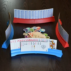 Supporto da poker, porta carte da gioco a mani libere-porta carte pieghevoli per carte da gioco-porta carte da gioco curvo per bambini anziani