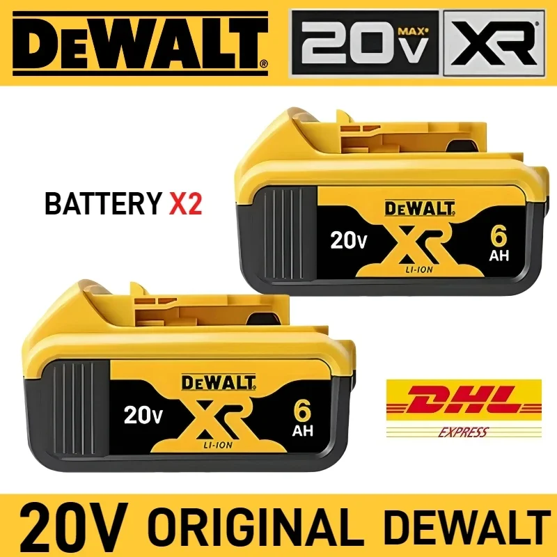 

100% Original DEWALT 20V battery, 5AH 6AH Dewalt 20V tool battery for Dewalt Lithium Ion Battery DCB200 DCB204 DCB205 DCB206