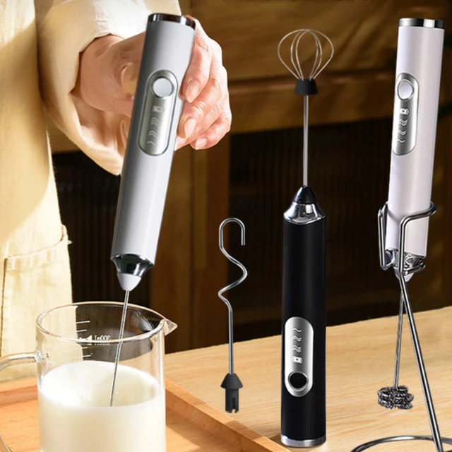 Bezprzewodowy elektryczny spieniacz do mleka trzepaczka trzepaczka do jajek USB akumulator ręczny blender do kawy wytrząsarka do mleka mikser spieniacz blender żywności