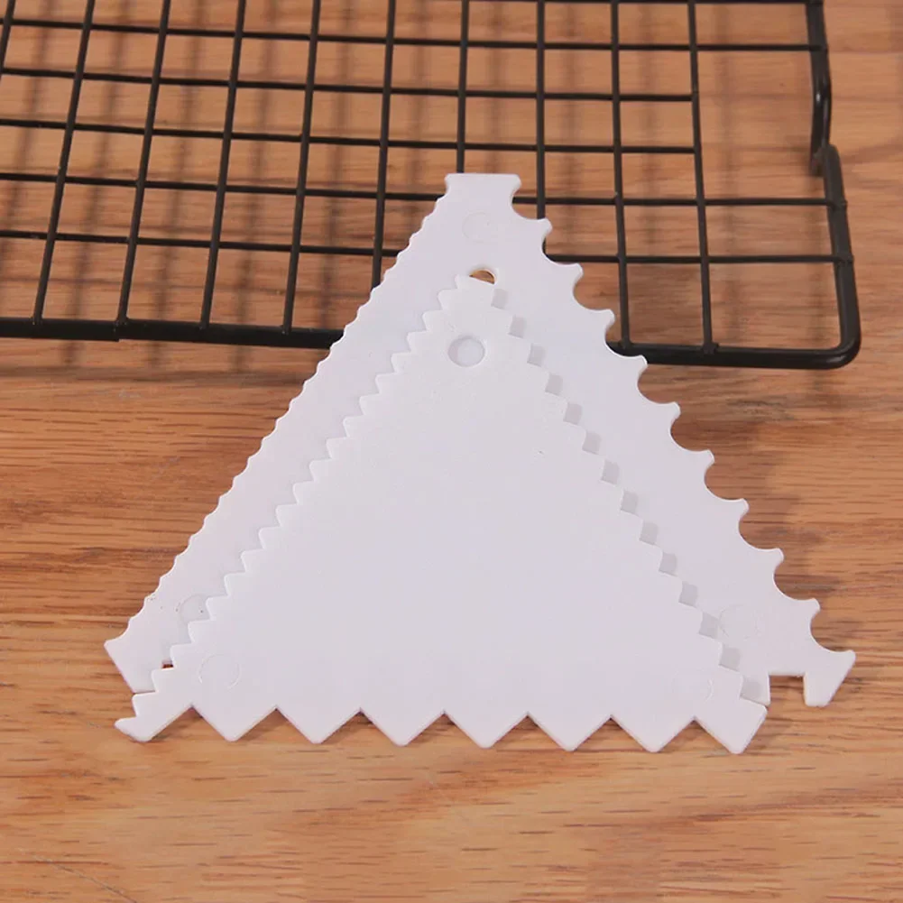 High Quality Brand New Cake Tool Cake Side Scraper 2PCs Baking Cream Scraper Cake Edge Side Tool Plastic Professional