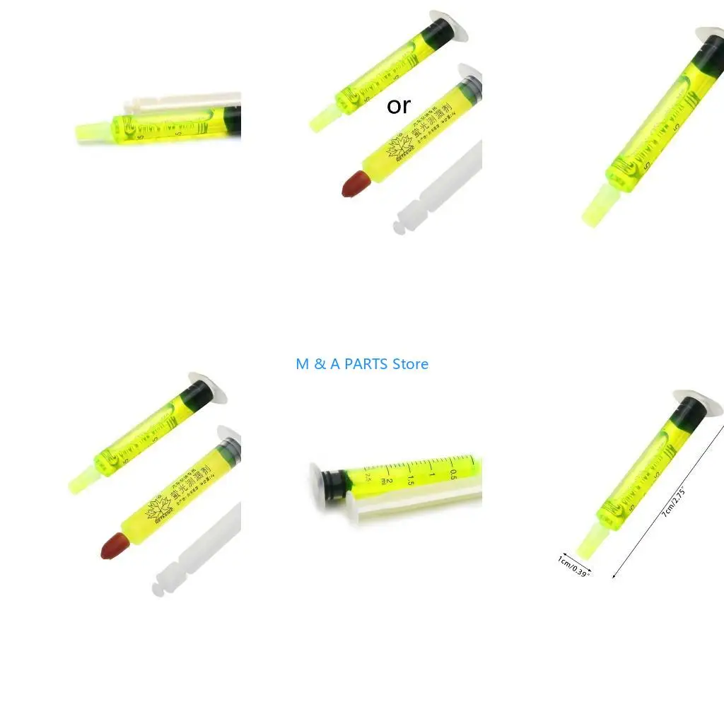 U1JF System Leak Test Detector UV Dye High Concentration Leakage Testing Agent 2.5ml Fluorescent Agent Radiator