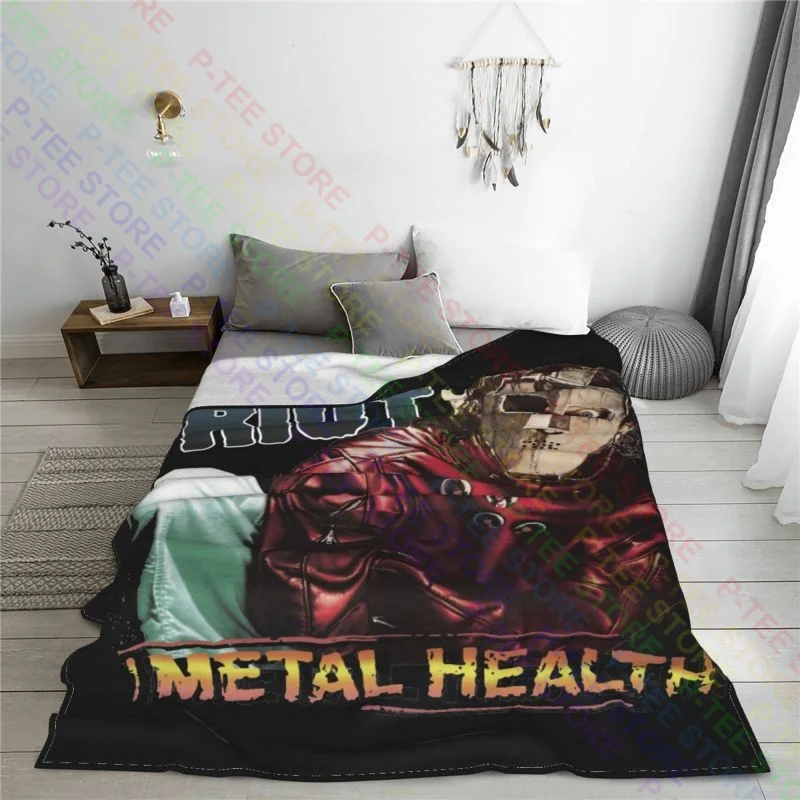 Quiet Riot Band Glam Rock Randy Rhoads Concert Tour Blanket Warmth Home Decor Bedding Supply