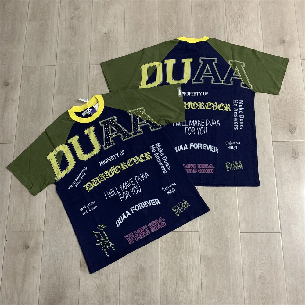 26ss Duaa Court Short Sleeve T-Shirts Men Women Best Quality Tee T Shirt