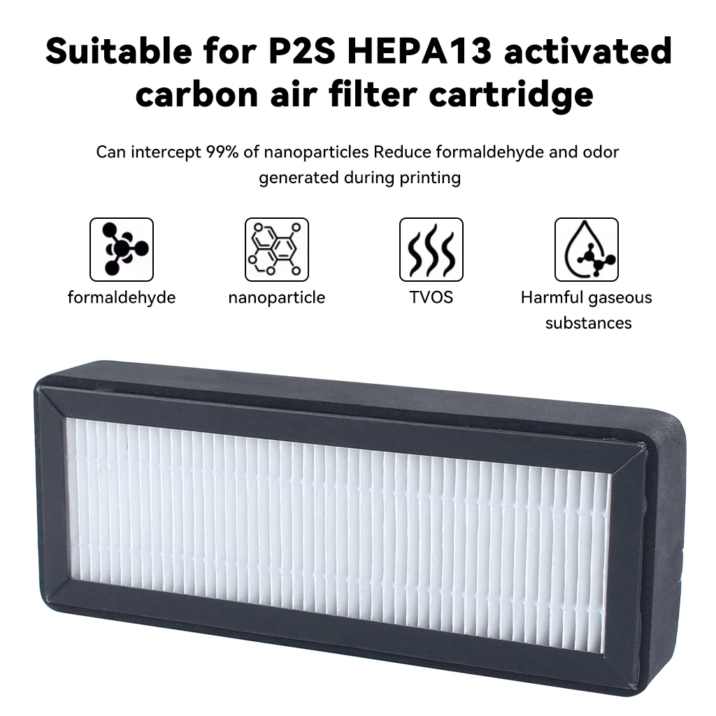 HEPA13 Activated Carbon For Bambu Lab X1/P1/P2S Air Filter 3d Printer Upgraded Parts for Bambu X1/P1/P2S 3D Printer