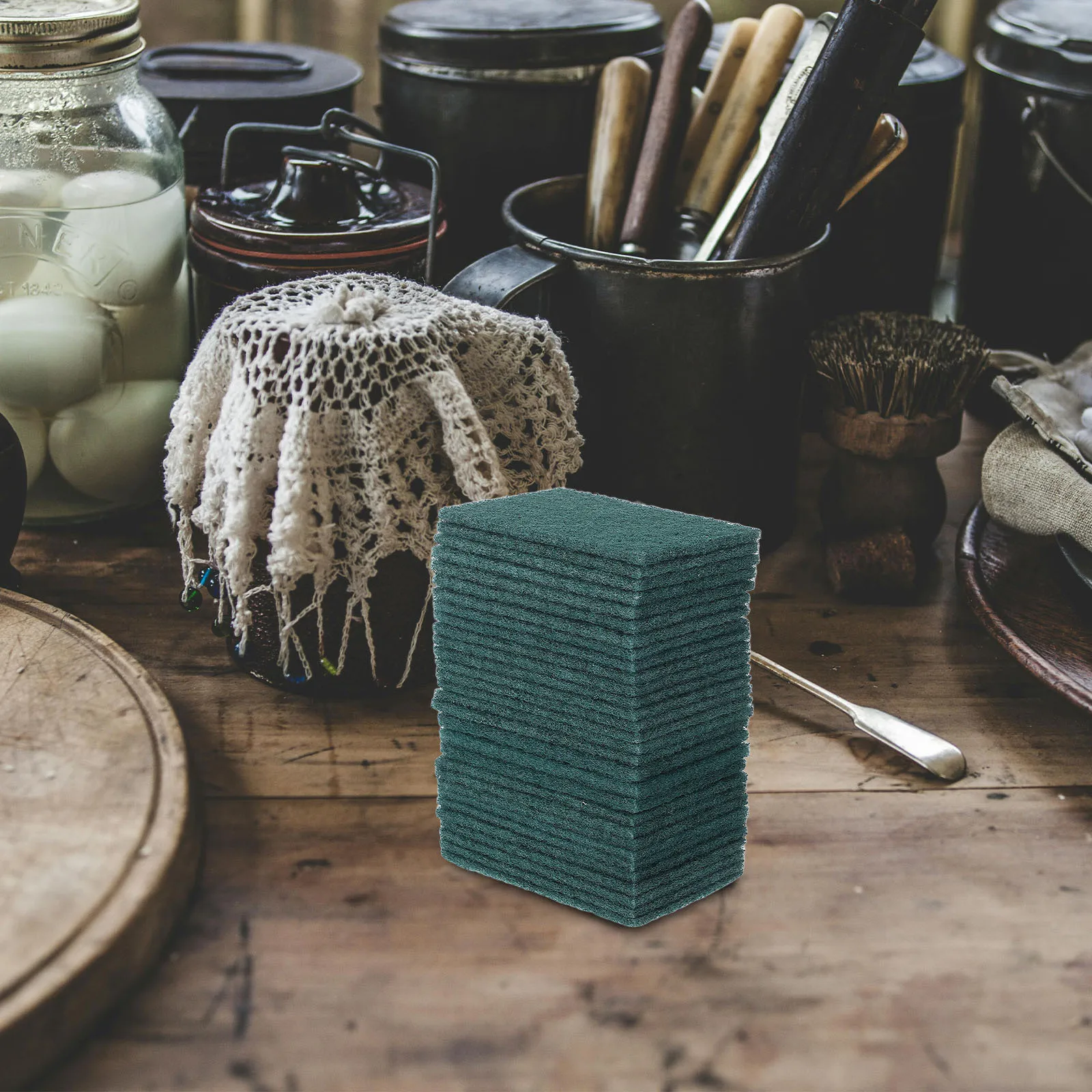 

30Pcs Non Scratch Reusable Scrubbing Pads Multi Purpose Kitchen Dish Scouring Sponges for Surfaces Multi-Purpose Dish Sponges