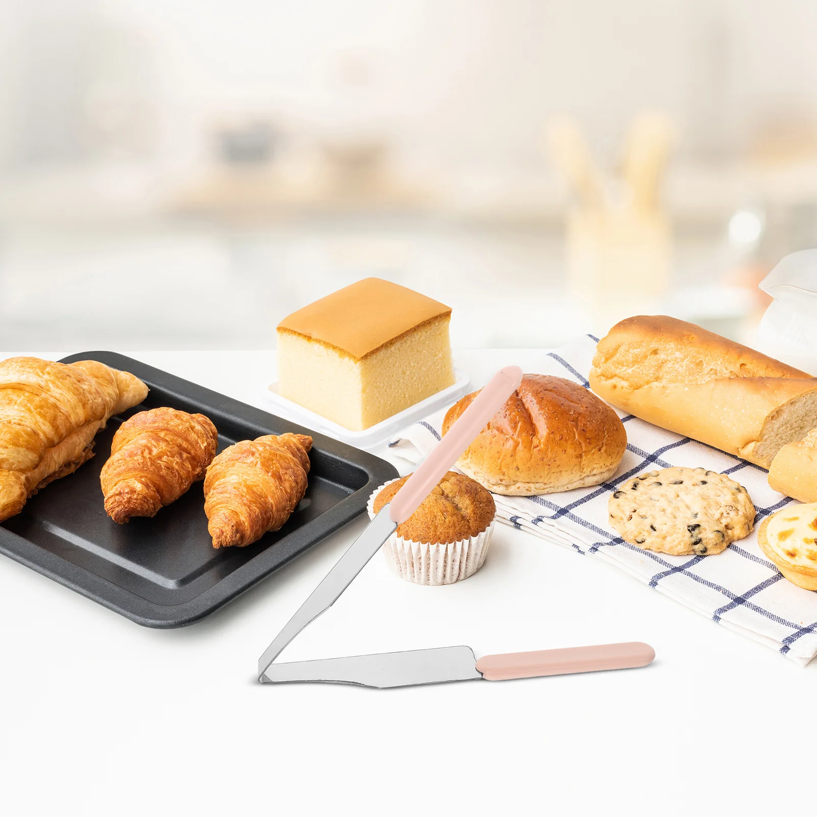 

2Pcs Stainless Steel Triangle Cake Divider Transfer Tongs Non-Slip Handle Cake Cutting Tool Wedding Dessert Baking Server