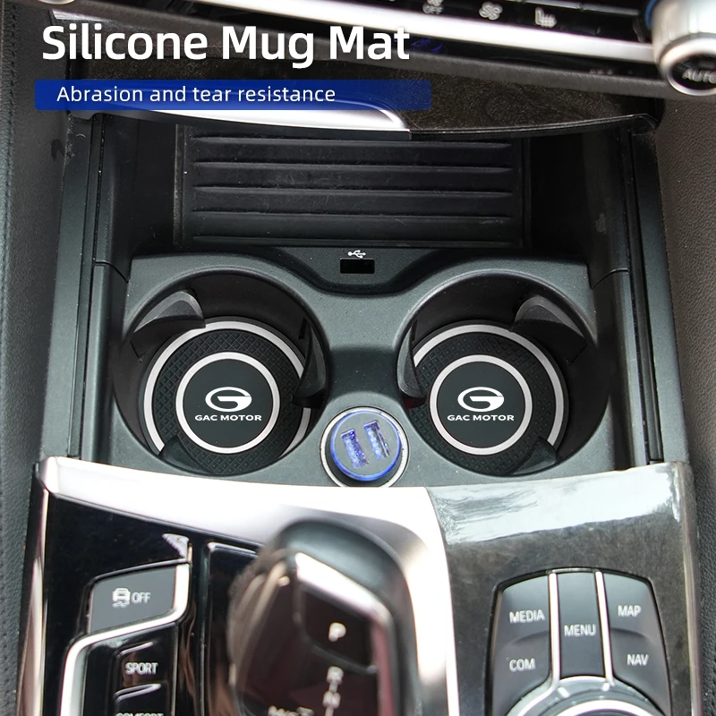 2Pcs Car Coaster Si…