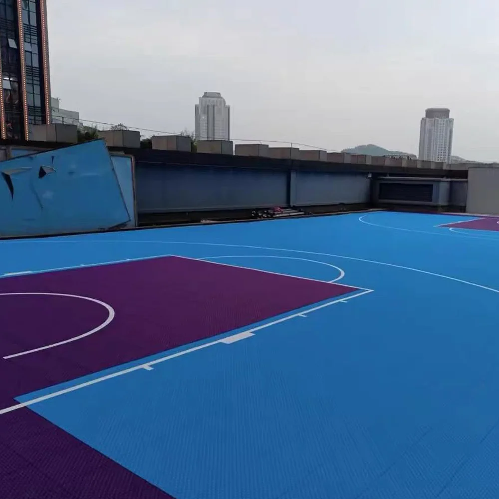 야외 농구를 위한 Beable 맞춤형 PP 연동 바닥재, 테니스, 배구, 피클볼 코트, 저렴한 뒷마당 PP