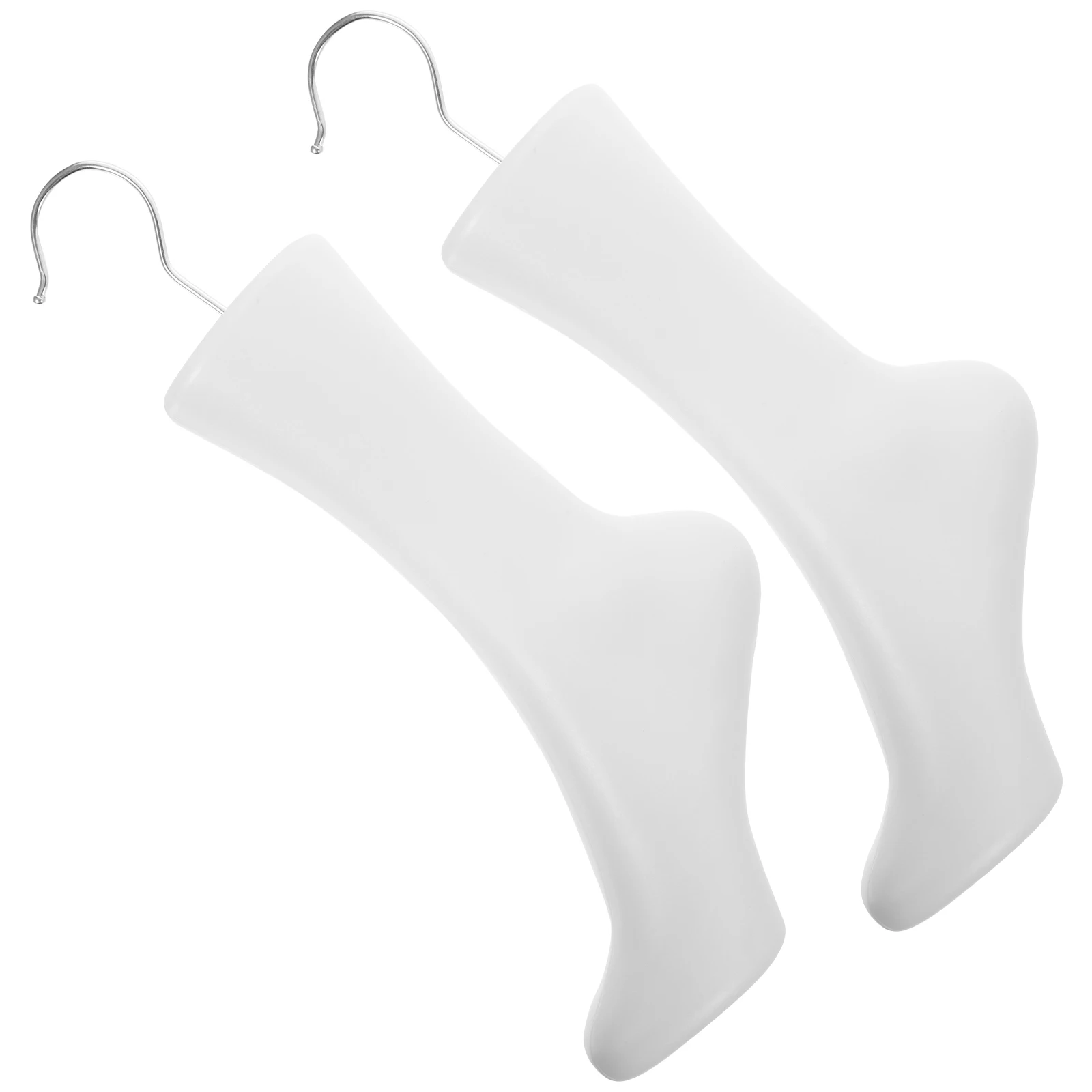 2Pcs Female Foot Mold for Shoe Display Small Form Adult Women Socks Booties Support Realistic Human Leg Design