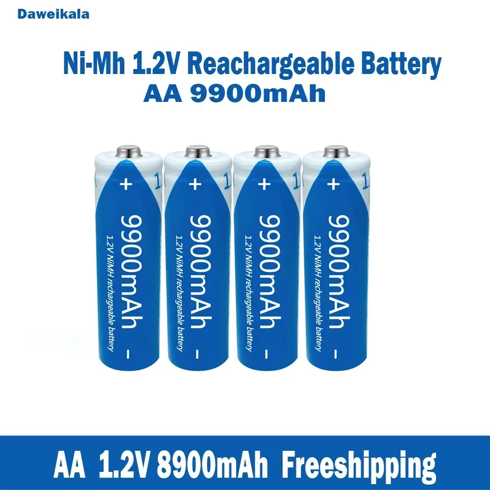 Wholesale of Ni-Mh AA1.2V rechargeable batteries with a large capacity of 9900mAh KTV microphone and microphone batteries