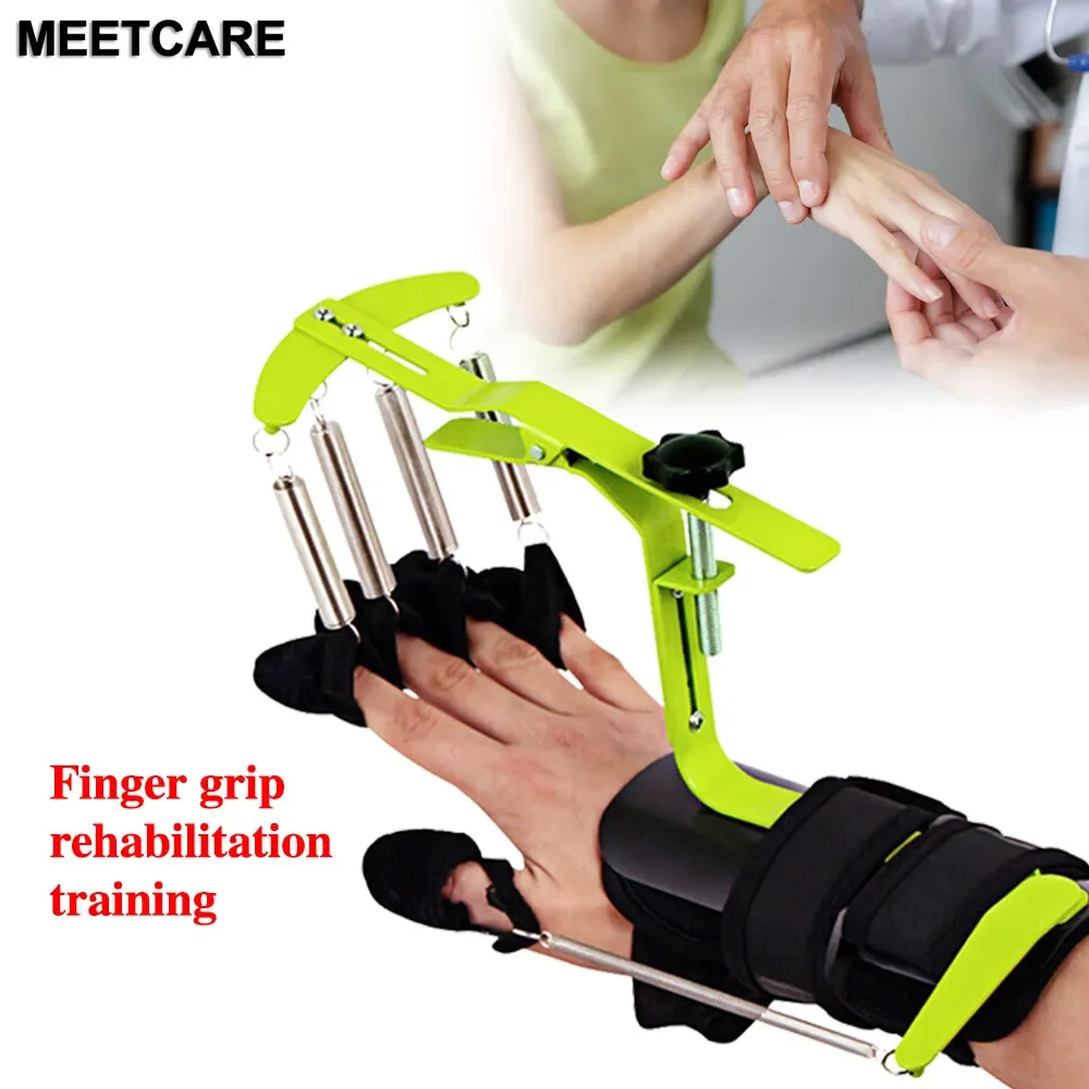 Hand Posture Corrector Adjustable Finger Wrist Orthotics-Finger Brace Splint Support Hand Rehabilitation Training Tendon Repair