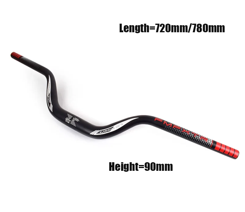 Aluminum Bicycle Handlebars Alloy Durable Swallow Type 720/780mm*31.8mm Riser=90mm Bike Road Mountain Accessories