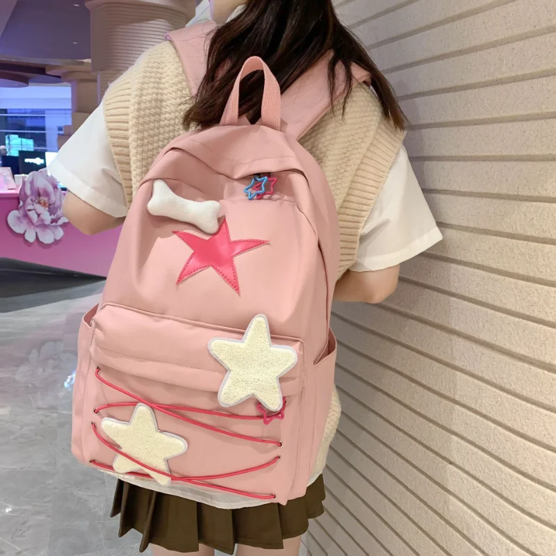 Chikage Sweet Spicy Y2K Style Backpack Large Capacity Multi-function Women's Backpack High Quality Student Schoolbag