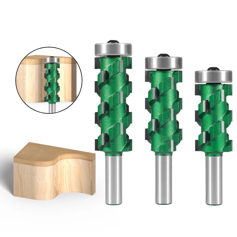 YUSUN  12.7MM 1/2 SHANK CARBIDE SPIRAL TRIMMING BIT CNC MILLING TOOLS WOODWORK FOR WOOD ROUTER BIT