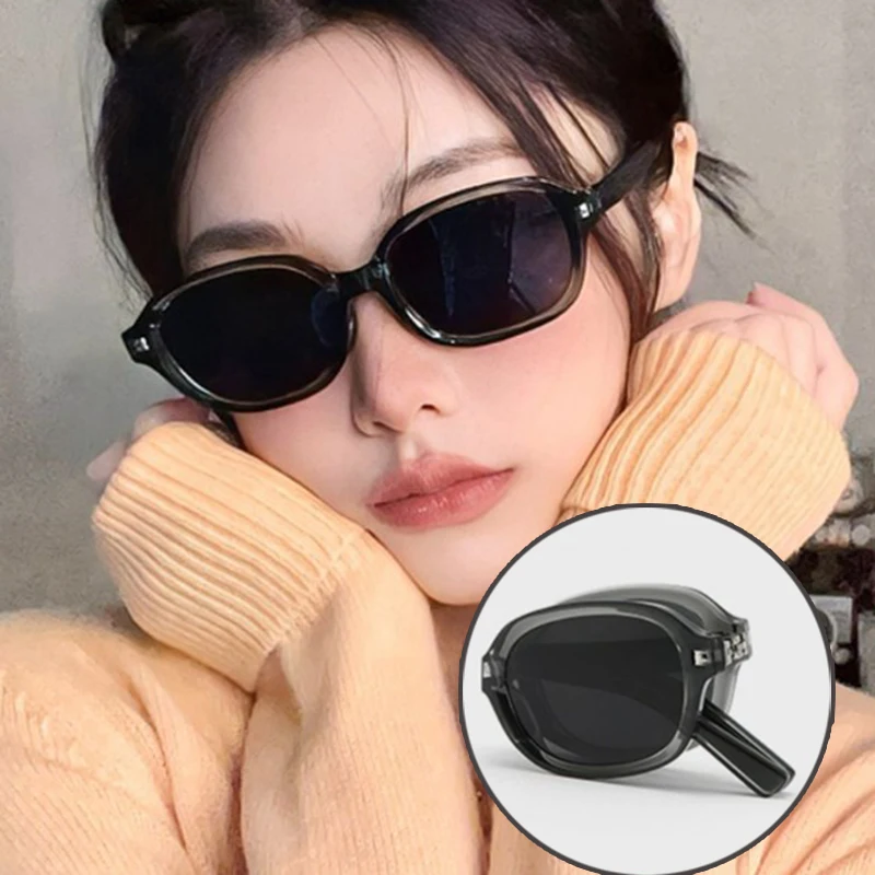 

Small Frame Square Sunglasses Women For Men Luxury Brand Designer Fold Sun Glasses Vintage Punk Shades Hip Hop Eyeglasses UV400