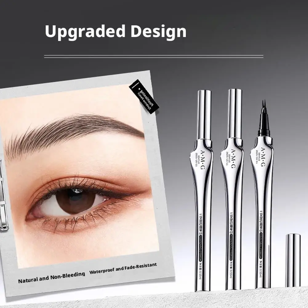 Natural Wild Eyebrow Double-Prong Positioning Eyebrow Pencil Waterproof Sweat-proof Non-fading Brown Multi-use Eyebrow Pencil