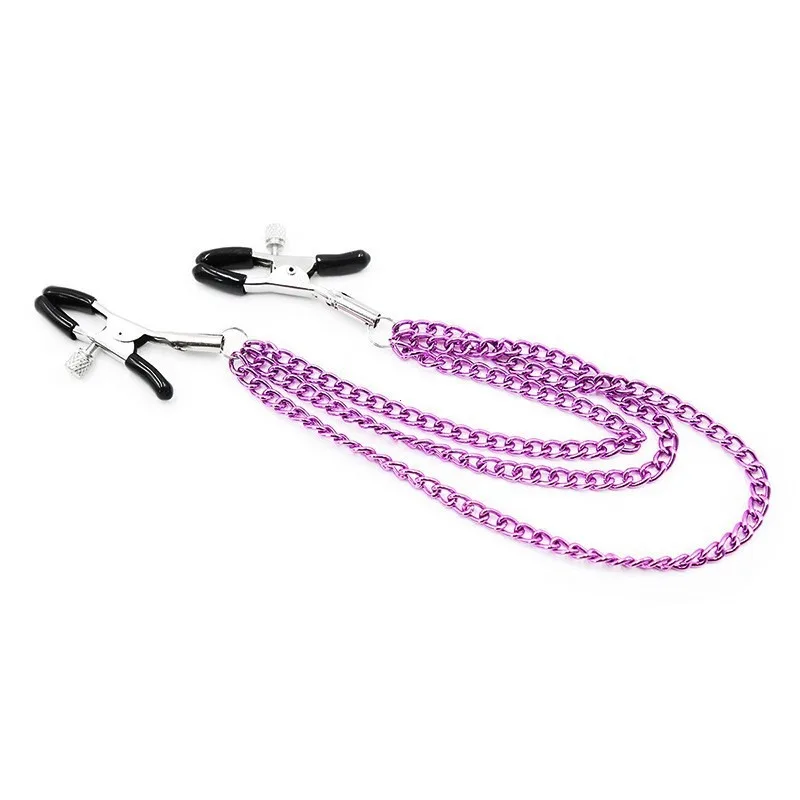 Metal Chain Nipple Milk Clips Breast Massage Clamps Adult Flirting Teasing Erotic Gadgets Bdsm Slave Sex Toys For Couples - Image 5