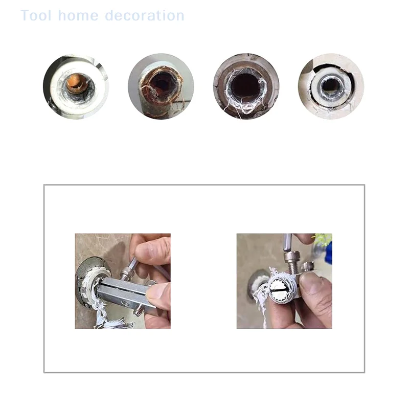 1Set Faucet Angle Valve Broken Wire Extractor Tap Reverse Wire Water Pipe Broken Pipe Head Screw Extraction Tool Repair Parts