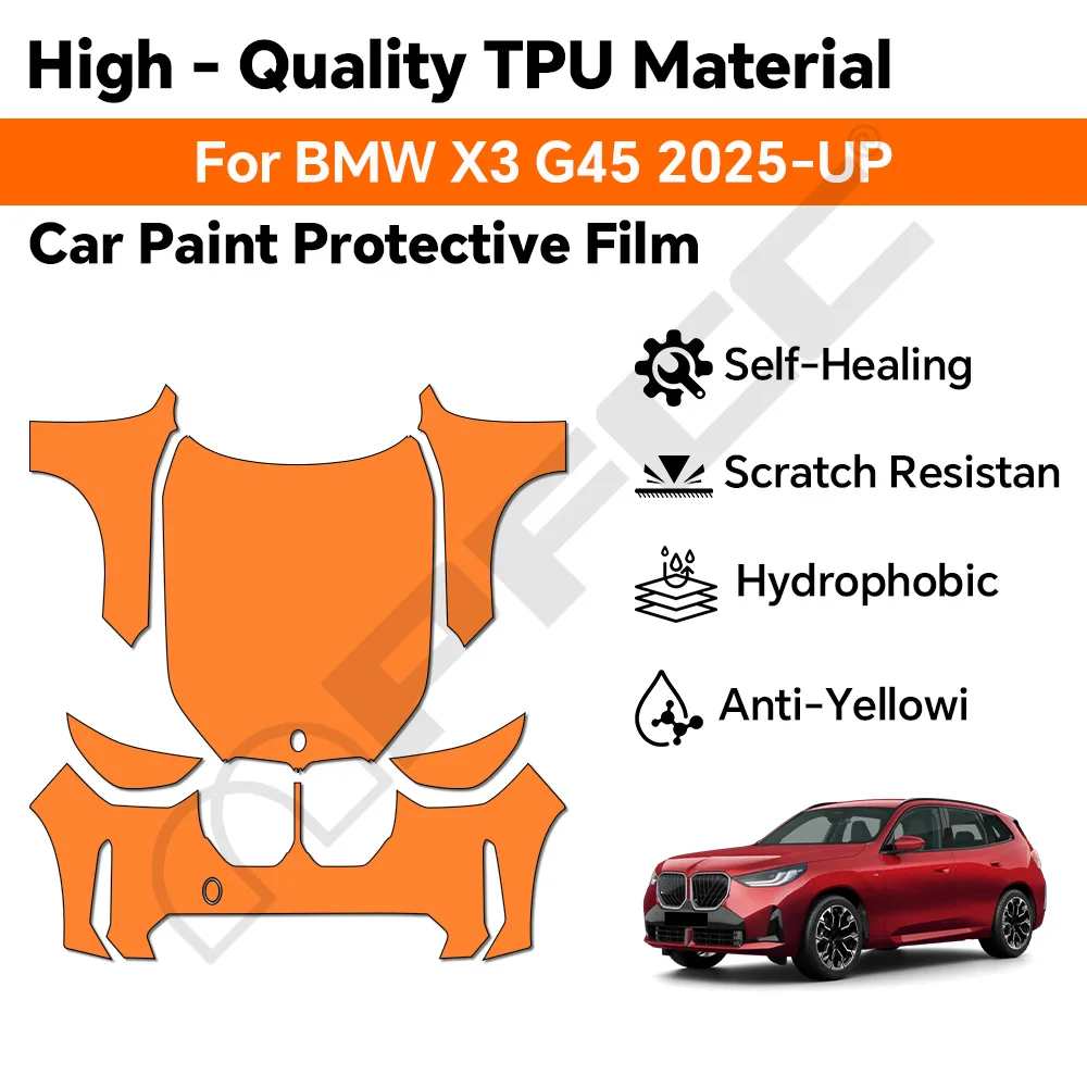 

TPU For BMW X3 G45 Sport 30 M50 M Sport 2025 Paint Protection Film Clear Bra Car Body Pre-cut PPF Anti-Scratch Resistant Repair