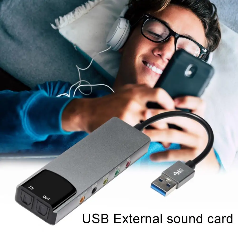 Многофункциональная Usb внешняя звуковая карта Ebu с оптическим Spdif-входом для ПК Windows 8/7/xp высокого качества