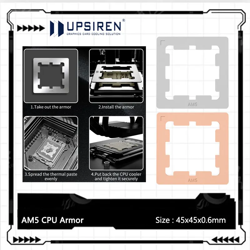 

UPSIREN AMD AM5 CPU Protective thermal conductive patch,Anti overflow silicone grease/protection motherboard