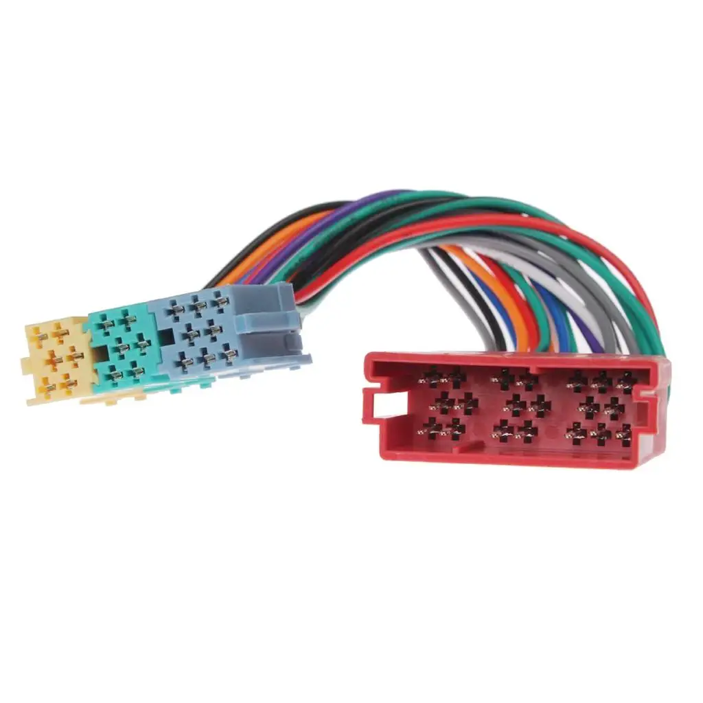 Audio 8-Pin 20-Pin Mini ISO Adapter Cable Connector MP3 Changer for Audi