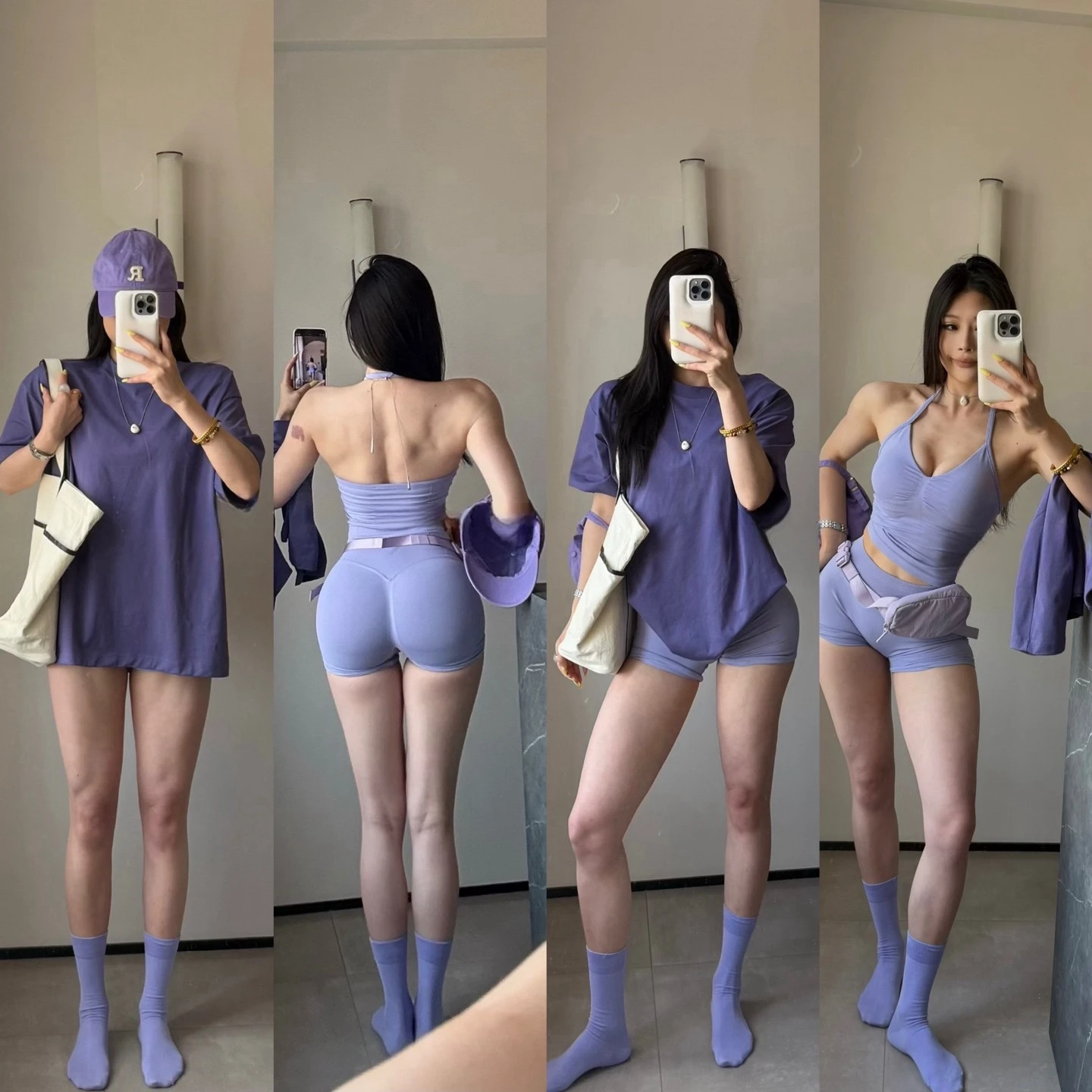 NO LOGO Damen Longline Strappy Rückenfreies Gym Top Scrunch Workout Open Back BH Tank Top für Laufen Yoga Shirt – Detail 5