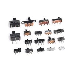 20pcs/lot Slide Switch Micro-Power Toggle Switch Horizontal Sliding Second Gear Third Gear Slide Switch