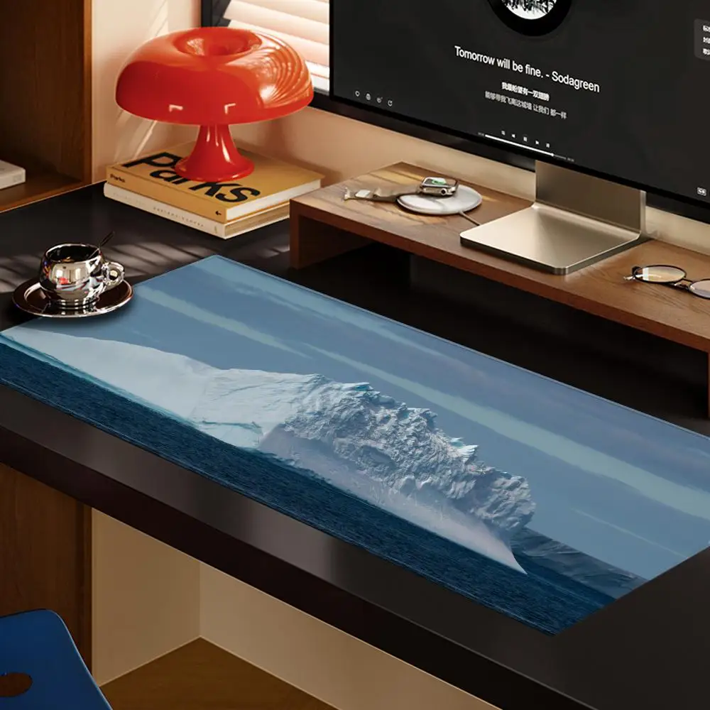 

Snow Mountain Landscape Mouse Pad MouseMat XXL Computer Accessories Large Keyboard Laptop Table Pad The New Product Gamer Gaming