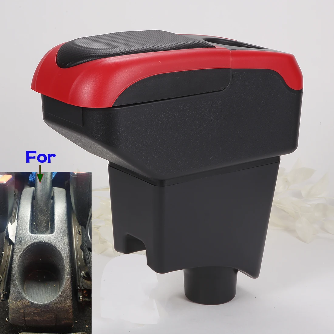 Para Renault Sandero caja de reposabrazos para Dacia Sandero para Nissan Almera G15 reposabrazos de coche para Lada LARGUS caja de almacenamiento automática soporte de brazo